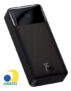 Baseus Power Bank Portátil Carregador Rápido 20000 mAh 15W Preto