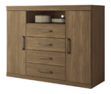 Santos Andirá Cômoda Casal Havana Master Cor Jatoba