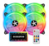 Kit Cooler Fan 120mm LED RGB Rainbow