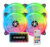 Kit Cooler Fan 120mm LED RGB Rainbow