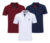 Kit 3 Camisas Gola Polo Piquet Masculinas