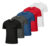 Parvori Kit 5 Camisetas Dry Fit Slim Fit