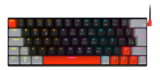 Kuromori Teclado Gamer Mecânico 60% Switch Blue Led Rainbow Tri-color