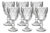 Jogo de  6 Taças Diamante de Vidro  260 ml