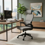 Cadeira Escritório Presidente Giratória Ergonômica Tela Mesh