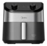 Midea Air Fryer 4,5l Cyclone Preto E Inox