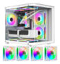 Gabinete Gamer Frontal Em Vidro Curvado C/ 4 Fans Rgb