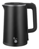 Chaleira Jarra Elétrica Modern Inox Preta 220v E 110v 1.5l