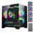 Gabinete Pc Gamer Com 4 Fans Rgb Inclusas Micro Mini Atx
