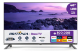 Smart Tv 40” Britânia Roku Led Dolby Audio