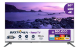 Smart Tv 50 Britânia Btv50va4regb Roku Tv Led Dolby Audio
