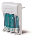Carregador de Pilhas Multilaser 4 Pilhas 2 AA + 2 AAA