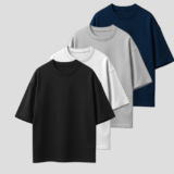 Kit 4 Camisa Oversized Masculina Básica