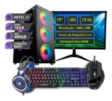 PC Completo Intel Core i7 3.4GHz 16GB SSD 480GB Monitor 19
