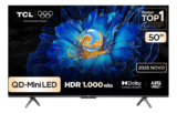 TCL QM5K Series Smart TV 50 polegadas 4K QD-Mini LED 60Hz
