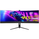 Monitor Gamer SuperFrame Enterprise, 44,5 Pol, Curvo, UltraWide, Double Quad HD, VA, HDR, FreeSync, 120Hz