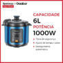 Panela de Pressão Elétrica Gaabor 6L Multifuncional 1000W 8 Funções