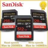 SanDisk-cartão de memória PRO Extreme 128GB
