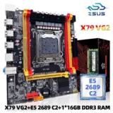 Kit Xeon ZSUS X79-VG2, Xeon 2689 C2, 1x16GB DDR3 1600mhz