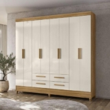 Moval Florida Guarda Roupa Casal 8 Portas 4 Gavetas