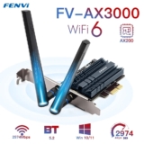 Fenvi-Adaptador PCIe Sem Fio, Intel AX200
